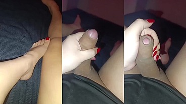 Masturbação da morena bem gostosa pra fã tarado