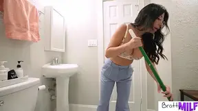 COUGAR Cami Strella can't resist her stepson's huge dick in steamy POV scene