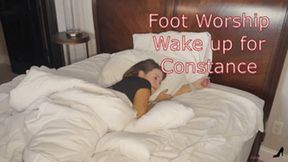 Wake Up Foot Worship For Constance - Blue Toenails Wrinkled Soles Toe Sucking Foot Licking Foot Gagging Foot Fetish Foot Play Sole Licking Barfoot Play MOBILE