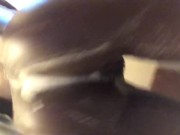 Ebony Soapy pussy and naked twerk in shower