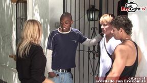 Double Penetration with a Blonde Amateur in a College Setting