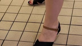 Pieds bien en sueur et donc bien puants de cette BBW mature