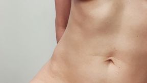 Hot wax. Thong in pussy.