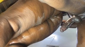 Chubby Squirting Ebony Chick Gets Her Pussy Wrecked by BBC