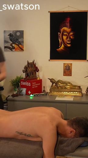 Straight handyman gets sexually seduced by sexy masseur   Clip 1