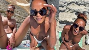 sextapes defi je pars a la plage , me gode la chatte et un inconnu vient ...