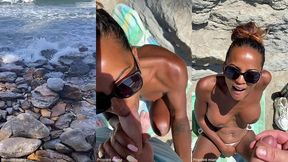 sextapes defi je pars a la plage , me gode la chatte et un inconnu vient ...