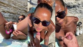 sextapes defi je pars a la plage , me gode la chatte et un inconnu vient ...