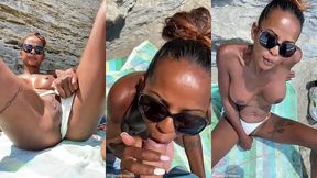 sextapes defi je pars a la plage , me gode la chatte et un inconnu vient ...