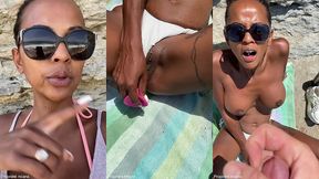 sextapes defi je pars a la plage , me gode la chatte et un inconnu vient ...