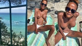 sextapes defi je pars a la plage , me gode la chatte et un inconnu vient ...