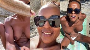 sextapes defi je pars a la plage , me gode la chatte et un inconnu vient ...