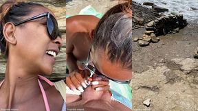 sextapes defi je pars a la plage , me gode la chatte et un inconnu vient ...