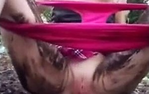 Requested, mud bath, i feed mud to my hungry pussy and get s