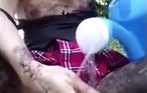 Requested, mud bath, i feed mud to my hungry pussy and get s