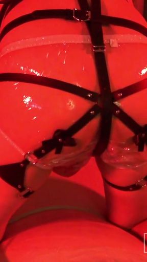 Key moment from &quot;Plastic-Panties Piglet Spanked and Soaked in My Golden Stream&quot;