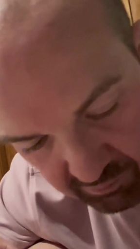 Captivating moment from &quot;Daddy&#039;s big cock sucked and cums&quot;