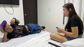 I visit my best friend's slut and we end up remembering how we fucked. We wanted to do it again and we ended up fucking hard.