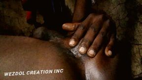 male fingering and masturbating time !