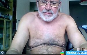 silver daddy lars jerking off