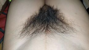 Rubbing Pubic Hair and Cock