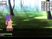 Futanari Quest Gameplay #2: Fight with monsters and fuck with step-mom