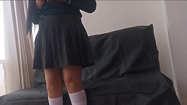 Student GIRL having SEX with her BOYFRIEND on the sly. The cute GIRL TAKES ADVANTAGE of TEMPTING HIM WITH THE SKIRT of her uniform AND HER ASS! (XVIDEOS RED)