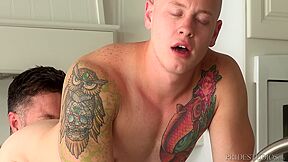 Tristan Jaxx, Dylan Lucas And Leo Luckett In Piercing & Tattooed Masturbation