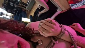 tied up and taken - bondage, anal, blowjobs, cum-swallow