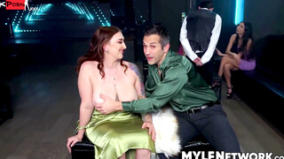 3way Thai Food Orgy - Busty Blonde Babes Share Big Dick & Facial Load
