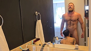 Morning routine and hard fuck with Fabio Fernandes