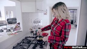 PervyMother - Unruly Stepson Devours His Refined Mother'_s Pussy During the Holiday