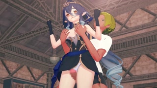 【Genshin Impact Layla】3D Hentai Animation.(Fingering,handjob,blowjob,sex)