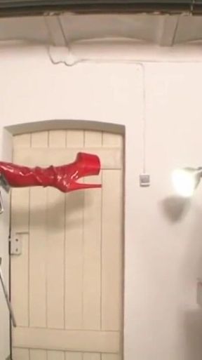 Humiliating ass penetrated in women dress