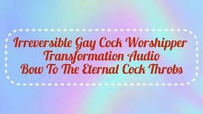 Irreversible Gay Cock Worshiper Transformation : Bow To The Eternal Cock Throbs Audio
