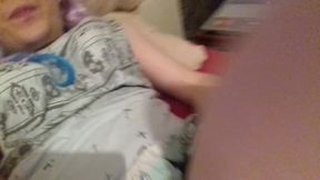 Big black dildo toy in mouth & ass x