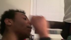 Twink Gives BBC Head Until Facial