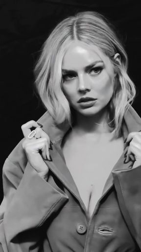 Celebrity blonde shows off her beauty