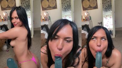 British Slut Gets Messy AF - Sloppy BJ, Spit Rubs & Mirror View