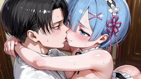 levi (aot) x rem (rezero) ai