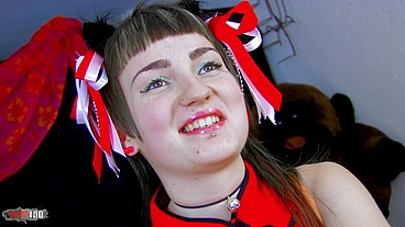 Assfucking a young spanish manga girl