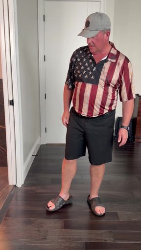 What does daddy wear under his golfing outfit?