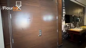 Ebony Queen Melanie Muse eats white candy off Bobby Grey's ass