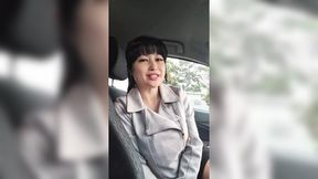 Asian MILF talks dirty and shows off huge tits after hot date