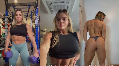 Insep bond of thick muscles and soft tits