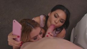 Wild Trio With Nasty Vietnamese With Cindy Starfall And Kat Dior