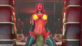 Succubus dominates an Elf making her lick her demon pussy