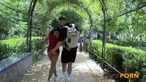 PUBLIC FUCK around Seville and sexy tourism for Alice Biancci!