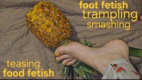 Tropic erotic Foot fetish pineapple session with Mistress GospodaricaEmma and Her Alpha man Wolfy01