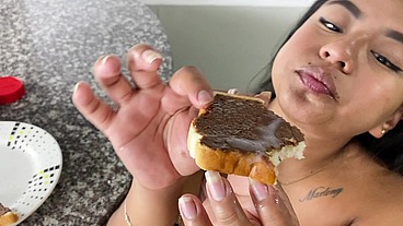 Cum on food